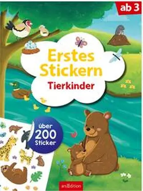  Erstes Stickern - Tierkinder | Buch |  Sack Fachmedien