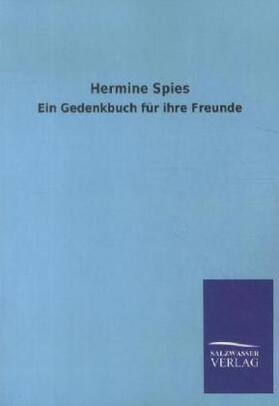 . |  Hermine Spies | Buch |  Sack Fachmedien