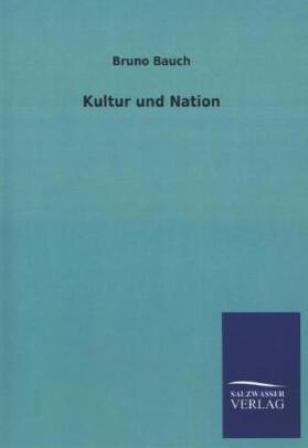 Bauch |  Kultur und Nation | Buch |  Sack Fachmedien