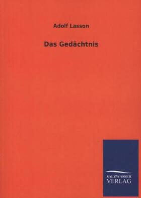 Lasson |  Das Gedächtnis | Buch |  Sack Fachmedien