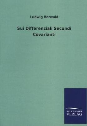 Berwald |  Sui Differenziali Secondi Covarianti | Buch |  Sack Fachmedien