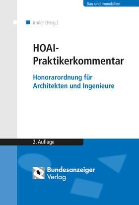 Irmler | HOAI - Praktikerkommentar | Buch | 978-3-8462-0221-0 | sack.de