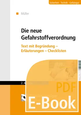 Bender |  Die Gefahrstoffverordnung (E-Book) | eBook | Sack Fachmedien