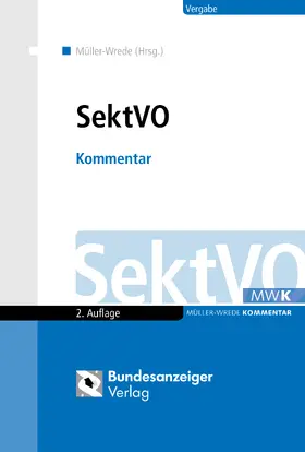 Müller-Wrede / Braun / Brugger |  SektVO | Buch |  Sack Fachmedien