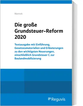 Mannek |  Die große Grundsteuer-Reform 2020 | Buch |  Sack Fachmedien