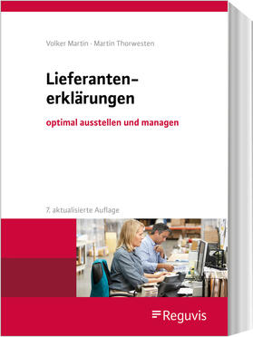 Martin / Thorwesten | Lieferantenerklärungen | Buch | 978-3-8462-1152-6 | sack.de