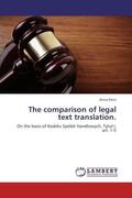Klein |  The comparison of legal text translation. | Buch |  Sack Fachmedien