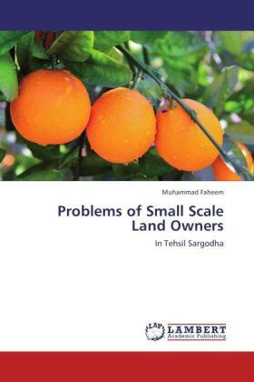 Faheem |  Problems of Small Scale Land Owners | Buch |  Sack Fachmedien