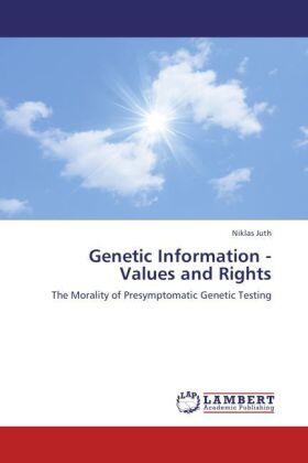 Juth | Genetic Information - Values and Rights | Buch | 978-3-8465-8881-9 | sack.de