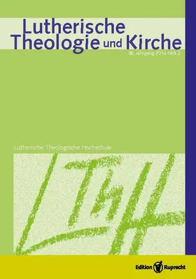 Behrens / Klän |  Lutherische Theologie und Kirche, Heft 02/2014 | eBook | Sack Fachmedien