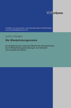 Gaden / Schack | Die Wiederholungsmarke | E-Book | sack.de