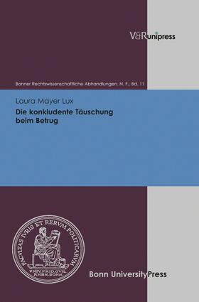 Mayer Lux / Kindhäuser / Roth | Die konkludente Täuschung beim Betrug | E-Book | sack.de