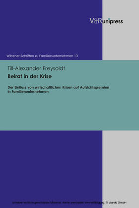 Freysoldt |  Beirat in der Krise | eBook | Sack Fachmedien