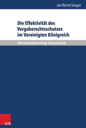 Seeger / Dörr / Groß | Die Effektivität des Vergaberechtsschutzes im Vereinigten Königreich | E-Book | sack.de
