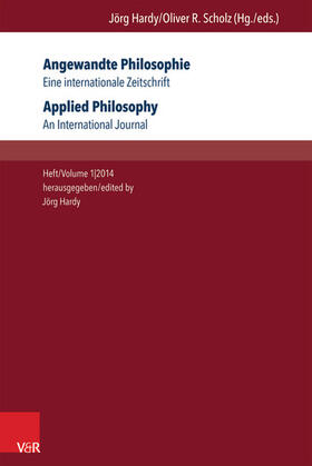 Hardy / Scholz | Angewandte Philosophie. Eine internationale Zeitschrift / Applied Philosophy. An International Journal | E-Book | sack.de