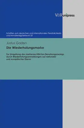 Gaden |  Gaden, J: Wiederholungsmarke | Buch |  Sack Fachmedien