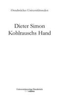 Simon |  Kohlrauschs Hand | Buch |  Sack Fachmedien