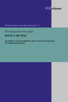 Freysoldt | Beirat in der Krise | Buch | 978-3-8471-0164-2 | sack.de