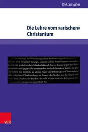 Schuster |  Die Lehre vom »arischen« Christentum | Buch |  Sack Fachmedien