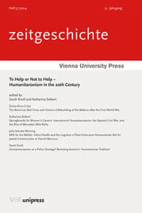 Knoll / Seibert |  To Help or Not to Help - Humanitarianism in the 20th Century | Buch |  Sack Fachmedien
