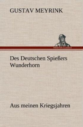 Meyrink |  Des Deutschen Spießers Wunderhorn | Buch |  Sack Fachmedien