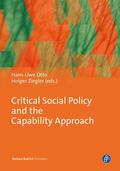 Otto / Ziegler |  Critical Social Policy and the Capability Approach | Buch |  Sack Fachmedien