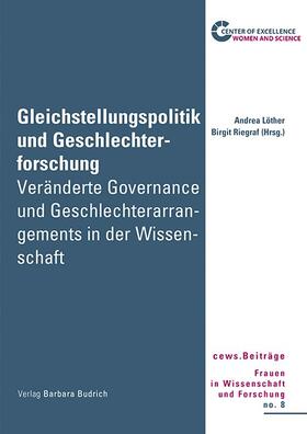 Löther / Riegraf | Gleichstellungspolitik und Geschlechterforschung | E-Book | sack.de