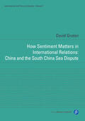 Groten / Gareis / Varwick |  How Sentiment Matters in International Relations: China and the South China Sea Dispute | Buch |  Sack Fachmedien