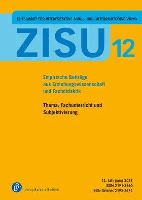 Gellert / Merl / Rabenstein |  ZISU 12, 2023 - Zeitschrift für interpretative Schul- und Unterrichtsforschung | Buch |  Sack Fachmedien