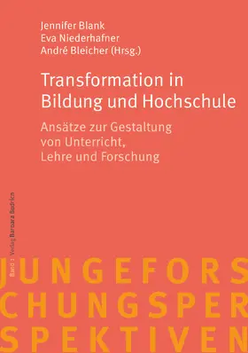 Blank / Bleicher / Niederhafner |  Transformation in Bildung und Hochschule | Buch |  Sack Fachmedien