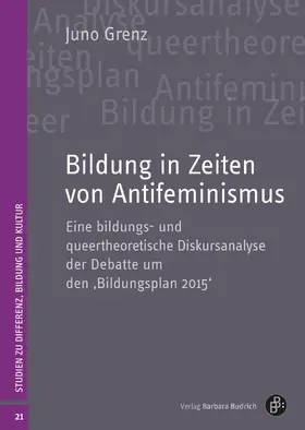 Grenz |  Bildung in Zeiten von Antifeminismus | Buch |  Sack Fachmedien