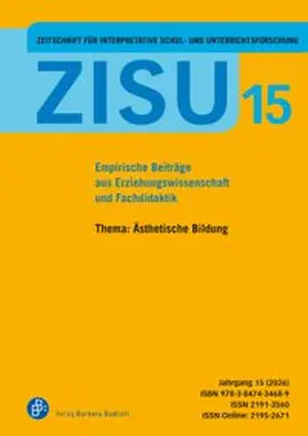 Bonnet / Kunze / Niessen |  ZISU 15, 2026 - Zeitschrift für interpretative Schul- und Unterrichtsforschung | Buch |  Sack Fachmedien