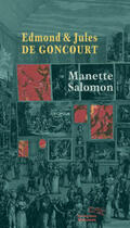 Goncourt / de Goncourt |  Manette Salomon | Buch |  Sack Fachmedien