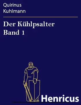 Kuhlmann |  Der Kühlpsalter Band 1 | eBook | Sack Fachmedien