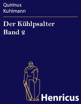 Kuhlmann |  Der Kühlpsalter Band 2 | eBook | Sack Fachmedien
