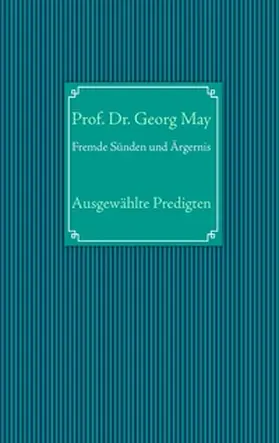 May / Stäbler |  Fremde Sünden und Ärgernis | Buch |  Sack Fachmedien