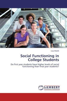 Walsh |  Social Functioning in College Students | Buch |  Sack Fachmedien