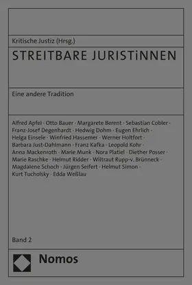 Redaktion Kritische Justiz |  STREITBARE JURISTiNNEN | Buch |  Sack Fachmedien