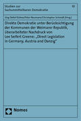 Kühne / Neumann / Schmidt |  Direkte Demokratie unter Berücksichtigung der Kommunen | Buch |  Sack Fachmedien