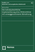 Rein |  Rein, M: Individualrechtliche Implementierung/Ethikrichtl. | Buch |  Sack Fachmedien