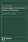 Schubert |  Anforderungen an ein modernes kollektives Arbeitsrecht | Buch |  Sack Fachmedien