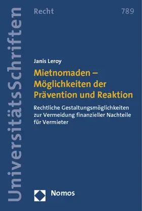 Leroy |  Mietnomaden - Möglichkeiten der Prävention und Reaktion | Buch |  Sack Fachmedien