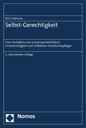 Fabricius |  Fabricius, D: Selbst-Gerechtigkeit | Buch |  Sack Fachmedien