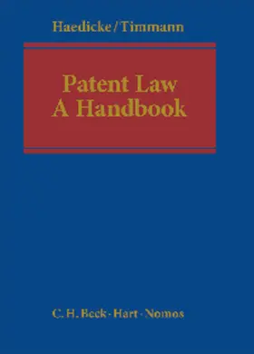 Haedicke / Timmann |  Patent Law | Buch |  Sack Fachmedien
