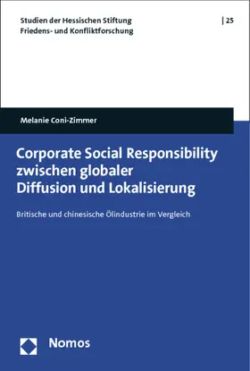 Coni-Zimmer |  Corporate Social Responsibility zwischen globaler Diffusion und Lokalisierung | Buch |  Sack Fachmedien