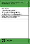 Queisner |  Queisner, G: Rahmenbedingungen/umwelt. Landwirtschaft | Buch |  Sack Fachmedien