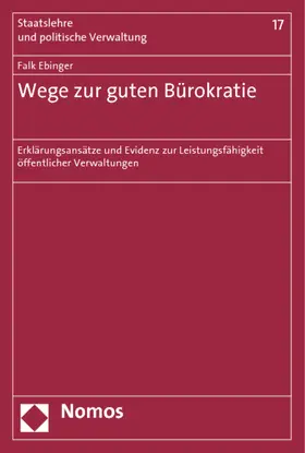 Ebinger |  Wege zur guten Bürokratie | Buch |  Sack Fachmedien