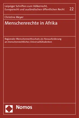 Meyer |  Menschenrechte in Afrika | Buch |  Sack Fachmedien
