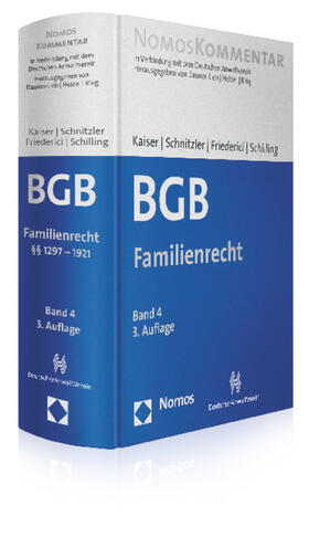 Kaiser / Schnitzler / Friederici | Bürgerliches Gesetzbuch Band 04: Familienrecht | Buch | sack.de