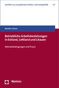 Gonser |  Gonser, M: Betriebliche Arbeitsbeziehungen in Estland, Lettl | Buch |  Sack Fachmedien